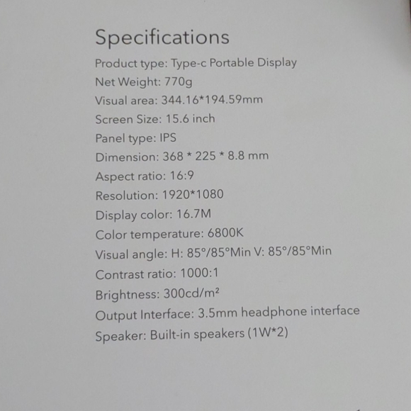 Portable display - Picture 3 of 4